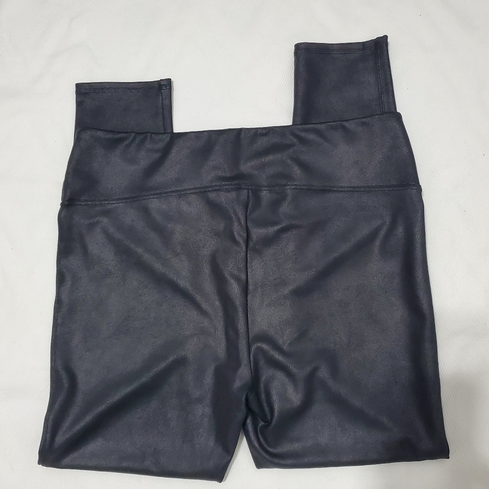 Seven 7 Faux Leather Sculpted Legging Graphite XXL - Picture 5 of 8